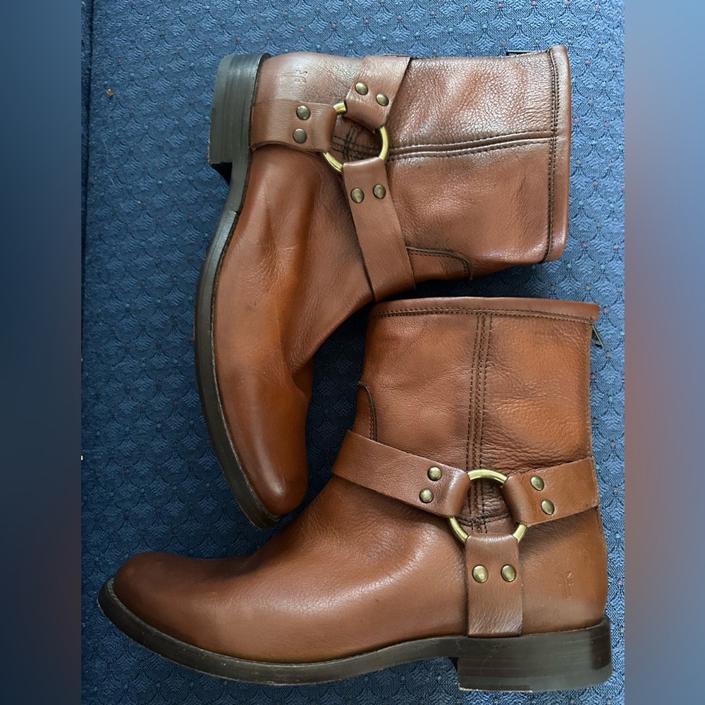 Frye Brown Heeled Boots